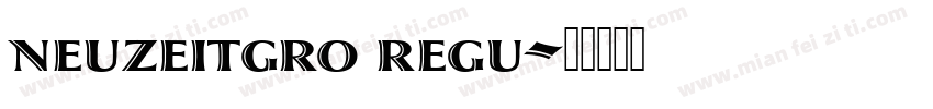 neuzeitgro regu字体转换